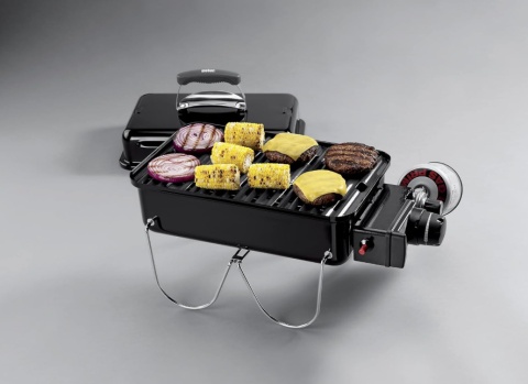 Weber Go-Anywhere Grill Gazowy, Przenośny, Powierzchnia grilla 42x26 cm, Składane nóżki,Czarny (1141056) Weber Go-Anywhere Grill Gazowy, Przenośny, Powierzchnia grilla 42x26 cm, Składane nóżki,Czarny (1141056)