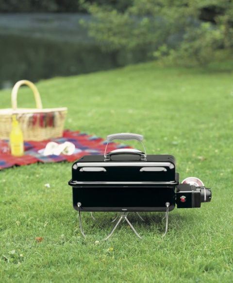 Weber Go-Anywhere Grill Gazowy, Przenośny, Powierzchnia grilla 42x26 cm, Składane nóżki,Czarny (1141056) Weber Go-Anywhere Grill Gazowy, Przenośny, Powierzchnia grilla 42x26 cm, Składane nóżki,Czarny (1141056)