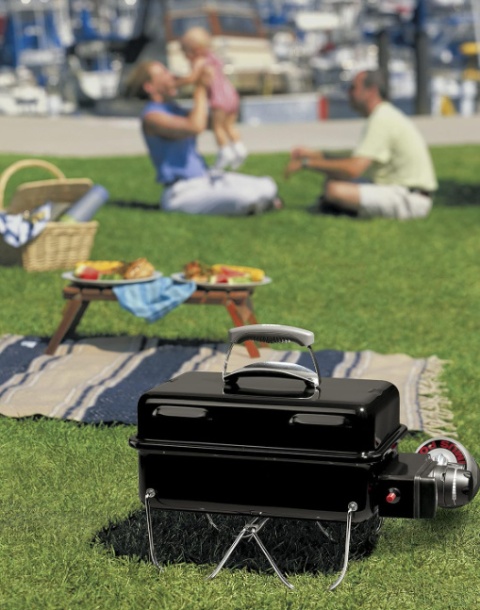 Weber Go-Anywhere Grill Gazowy, Przenośny, Powierzchnia grilla 42x26 cm, Składane nóżki,Czarny (1141056) Weber Go-Anywhere Grill Gazowy, Przenośny, Powierzchnia grilla 42x26 cm, Składane nóżki,Czarny (1141056)
