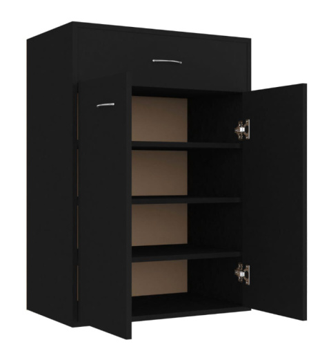 vidaXL – Szafka na buty, czarna, 60x35x84 cm vidaXL – Szafka na buty, czarna, 60x35x84 cm
