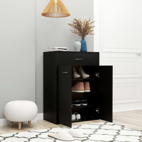 vidaXL – Szafka na buty, czarna, 60x35x84 cm vidaXL – Szafka na buty, czarna, 60x35x84 cm