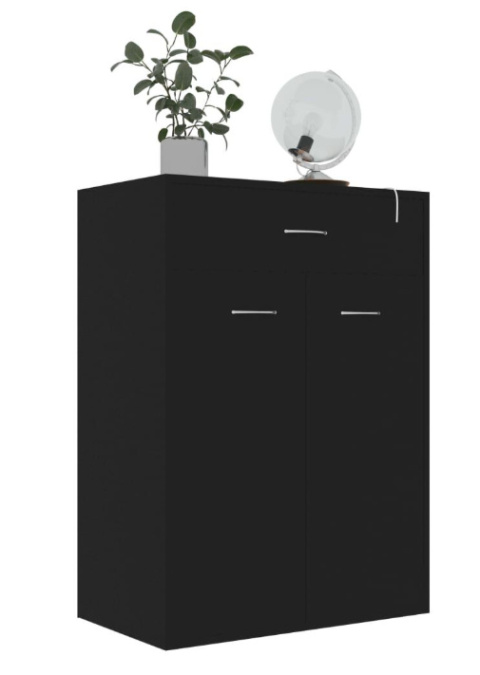 vidaXL – Szafka na buty, czarna, 60x35x84 cm vidaXL – Szafka na buty, czarna, 60x35x84 cm