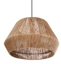 Beliani BIRAU – lampa wisząca z juty naturalna boho Ø48 cm