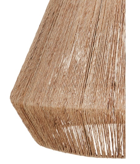 Beliani BIRAU – lampa wisząca z juty naturalna boho Ø48 cm Beliani BIRAU – lampa wisząca z juty naturalna boho Ø48 cm