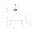 Beliani BIRAU – lampa wisząca z juty naturalna boho Ø48 cm