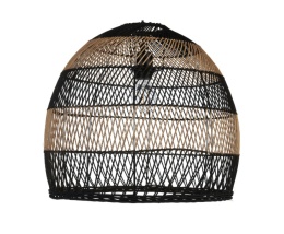Beliani BUMI – lampa wisząca rattanowa naturalna boho 45 cm