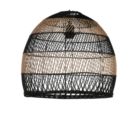 Beliani BUMI – lampa wisząca rattanowa naturalna boho 45 cm Beliani BUMI – lampa wisząca rattanowa naturalna boho 45 cm