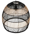 Beliani BUMI – lampa wisząca rattanowa naturalna boho 45 cm
