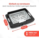 Clatronic BQ 3507 Grill Stołowy Elektryczny 2000W – Chromowany Ruszt, Obudowa Cool-Touch i Ochrona przed Wiatrem