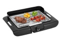 Clatronic BQ 3507 Grill Stołowy Elektryczny 2000W – Chromowany Ruszt, Obudowa Cool-Touch i Ochrona przed Wiatrem