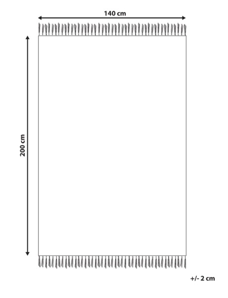 Dywan Beliani ASTAF – jasnoczerwony, bawełna, 140×200 cm, w kropki z frędzlami Dywan Beliani ASTAF – jasnoczerwony, bawełna, 140×200 cm, w kropki z frędzlami