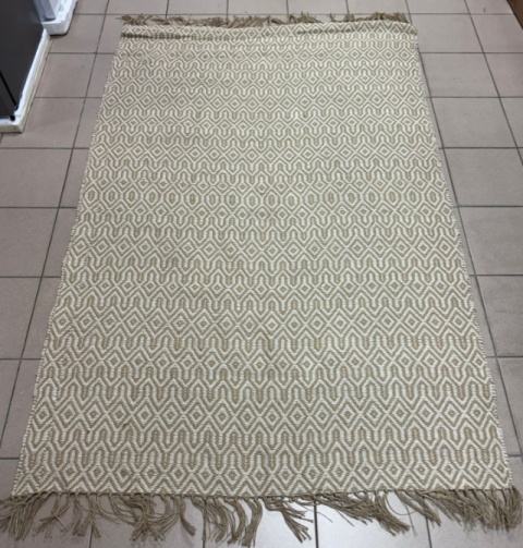 Dywan Jutowy Beliani POZANTI 140 x 200 cm Beżowy Płasko Tkany Jutowo-Bawełniany Dywan Jutowy Beliani POZANTI 140 x 200 cm Beżowy Płasko Tkany Jutowo-Bawełniany