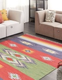 Dywan bawełniany kilim 200 x 300 cm wielokolorowy KAMARIS