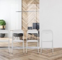 HJH Office TUDELA BASIC – Składane Krzesło Tapicerowane,