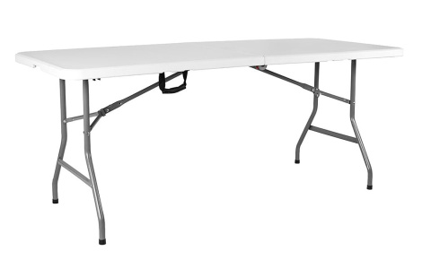 Home Vida 6ft Heavy Duty Składany Stół – Kempingowy, Bankietowy, Ogrodowy, z Uchwytem do Przenoszenia, Biały Home Vida 6ft Heavy Duty Składany Stół – Kempingowy, Bankietowy, Ogrodowy, z Uchwytem do Przenoszenia, Biały