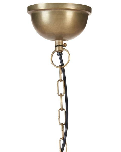 Lampa Wisząca HARANGI Beliani Metal Mosiądz Retro Klosz Sferyczny Lampa Wisząca HARANGI Beliani Metal Mosiądz Retro Klosz Sferyczny