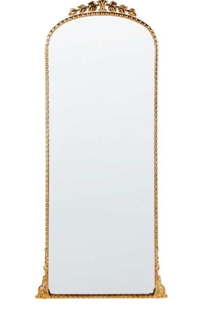 Lustro ścienne Beliani LIVRY – złote, 51×114 cm, metalowa rama, styl vintage Lustro ścienne Beliani LIVRY – złote, 51×114 cm, metalowa rama, styl vintage