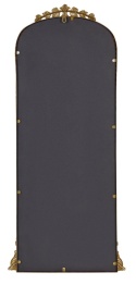 Lustro ścienne Beliani LIVRY – złote, 51×114 cm, metalowa rama, styl vintage