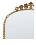 Lustro ścienne Beliani LIVRY – złote, 51×114 cm, metalowa rama, styl vintage
