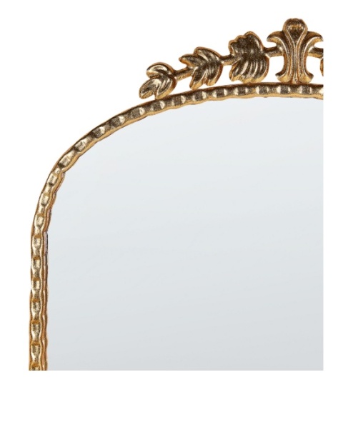 Lustro ścienne Beliani LIVRY – złote, 51×114 cm, metalowa rama, styl vintage Lustro ścienne Beliani LIVRY – złote, 51×114 cm, metalowa rama, styl vintage