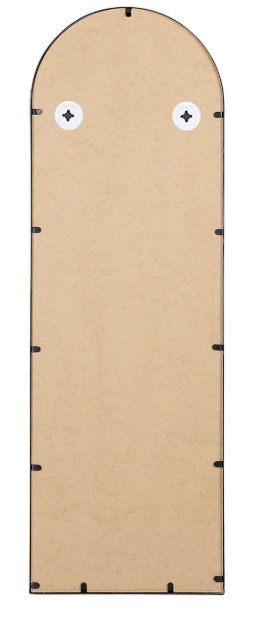 Lustro ścienne metalowe 40x120 cm czarne BROUAGE Lustro ścienne metalowe 40x120 cm czarne BROUAGE