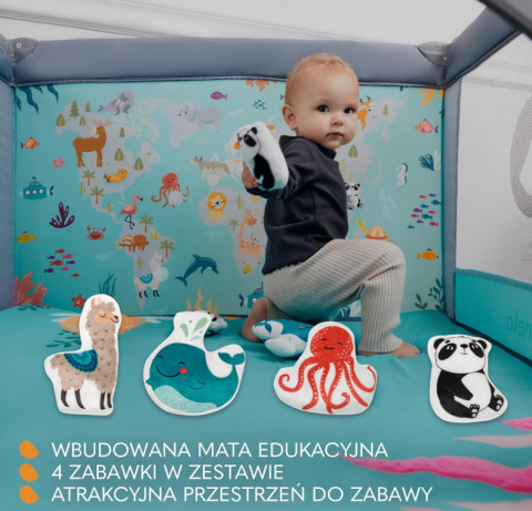 LIONELO MILLE Łóżeczko 2w1 Turystyczne i Kojec Dziecięcy do 15 kg LIONELO MILLE Łóżeczko 2w1 Turystyczne i Kojec Dziecięcy do 15 kg