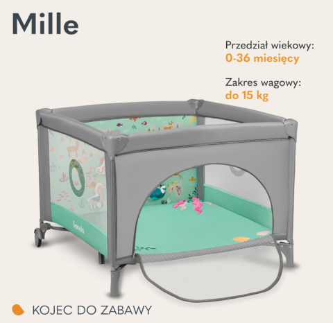 LIONELO MILLE Łóżeczko 2w1 Turystyczne i Kojec Dziecięcy do 15 kg LIONELO MILLE Łóżeczko 2w1 Turystyczne i Kojec Dziecięcy do 15 kg