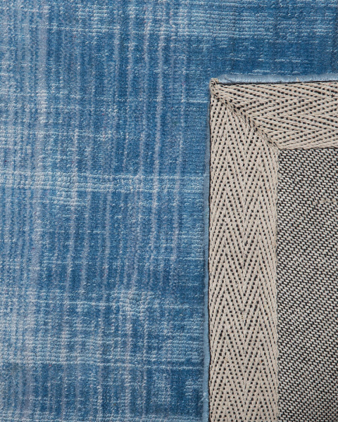 Nowoczesny Dywan Wiskozowy z Efektem Ombre Beliani Ercis Szaro-Niebieski 200 x 200 cm Nowoczesny Dywan Wiskozowy z Efektem Ombre Beliani Ercis Szaro-Niebieski 200 x 200 cm
