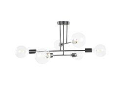Lampa Sufitowa Beliani KIDANE Metal Czarny Nowoczesna