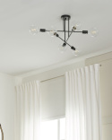 Lampa Sufitowa Beliani KIDANE Metal Czarny Nowoczesna