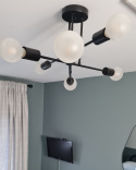 Lampa Sufitowa Beliani KIDANE Metal Czarny Nowoczesna