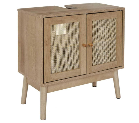 HOME DECO FACTORY Szafka Pod Umywalkę Bali Natural Crush 60 x 70 x 30 cm Brązowa HOME DECO FACTORY Szafka Pod Umywalkę Bali Natural Crush 60 x 70 x 30 cm Brązowa