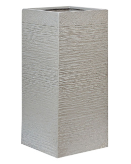 Donica Beliani DION Ceramic 33 cm Jasnoszara – Elegancka Donica Ogrodowa