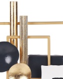 Figurka Beliani SULFUR Metal Złota – Złota Dekoracja Geometryczna Figurka Beliani SULFUR Metal Złota – Złota Dekoracja Geometryczna