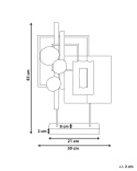 Figurka Beliani SULFUR Metal Złota – Złota Dekoracja Geometryczna Figurka Beliani SULFUR Metal Złota – Złota Dekoracja Geometryczna