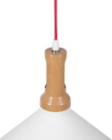 Lampa Wisząca Beliani LIARD Metal Biała – Industrialna Lampa Sufitowa