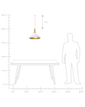 Lampa Wisząca Beliani LIARD Metal Biała – Industrialna Lampa Sufitowa
