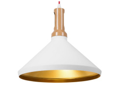 Lampa Wisząca Beliani LIARD Metal Biała – Industrialna Lampa Sufitowa
