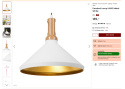 Lampa Wisząca Beliani LIARD Metal Biała – Industrialna Lampa Sufitowa