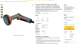 pistolet zraszając Gardena Comfort (model 18319-20)