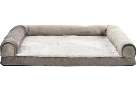 Amazon Basics – Piankowe Legowisko / Sofa XL dla Psa w Kształcie Litery U, Ze Zdejmowanym Pokrowcem, Brązowe, 112 x 89 x 20 cm Amazon Basics – Piankowe Legowisko / Sofa XL dla Psa w Kształcie Litery U, Ze Zdejmowanym Pokrowcem, Brązowe, 112 x 89 x 20 cm