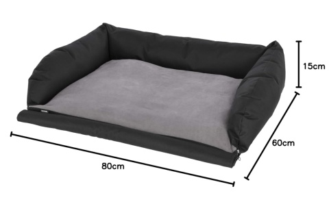 Kerbl Legowisko Samochodowe dla Psa, Czarne, 80 x 60 x 15 cm, z Odpinaną Pokrywą Kerbl Legowisko Samochodowe dla Psa, Czarne, 80 x 60 x 15 cm, z Odpinaną Pokrywą
