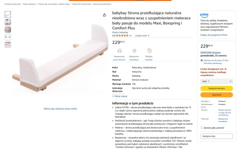 babybay Strona Przedłużająca Naturalna Nieobrobiona babybay Strona Przedłużająca Naturalna Nieobrobiona