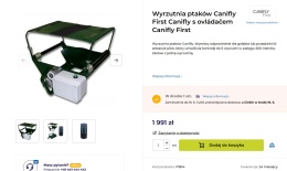 Wyrzutnia Ptaków Canifly First z Pilotem Canicom 1500 PRO, Wodoszczelna, dla Gołębi/Przepiórek, Zasięg 200m