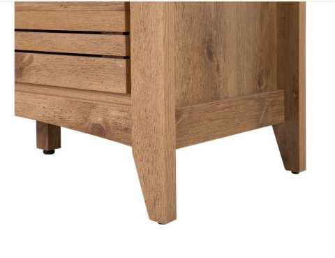 Szafka 2-drzwiowa Beliani AGORA – jasne drewno, styl retro, 99×80 cm Szafka 2-drzwiowa Beliani AGORA – jasne drewno, styl retro, 99×80 cm