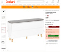 Szafka pufa na buty Beliani Mineral