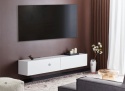 Wisząca szafka RTV Beliani GLADSTONE – 180 cm, biała, nowoczesny minimalizm