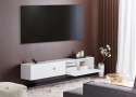 Wisząca szafka RTV Beliani GLADSTONE – 180 cm, biała, nowoczesny minimalizm
