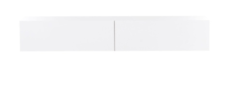 Wisząca szafka RTV Beliani GLADSTONE – 180 cm, biała, nowoczesny minimalizm Wisząca szafka RTV Beliani GLADSTONE – 180 cm, biała, nowoczesny minimalizm
