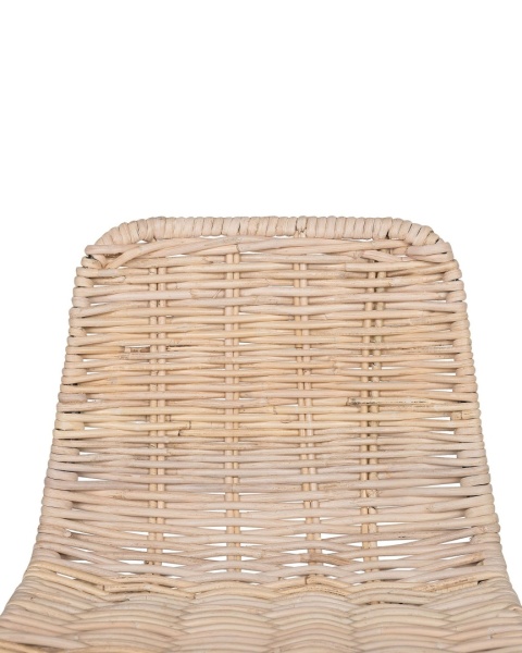Beliani Krzesło Barowe CASSITA Rattan Naturalny Rustykalne Beliani Krzesło Barowe CASSITA Rattan Naturalny Rustykalne